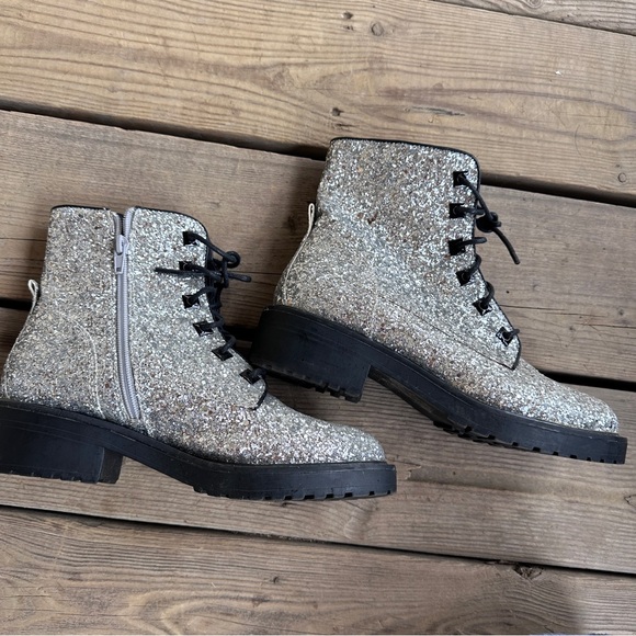 Glitter Combat Boots - Picture 5 of 8